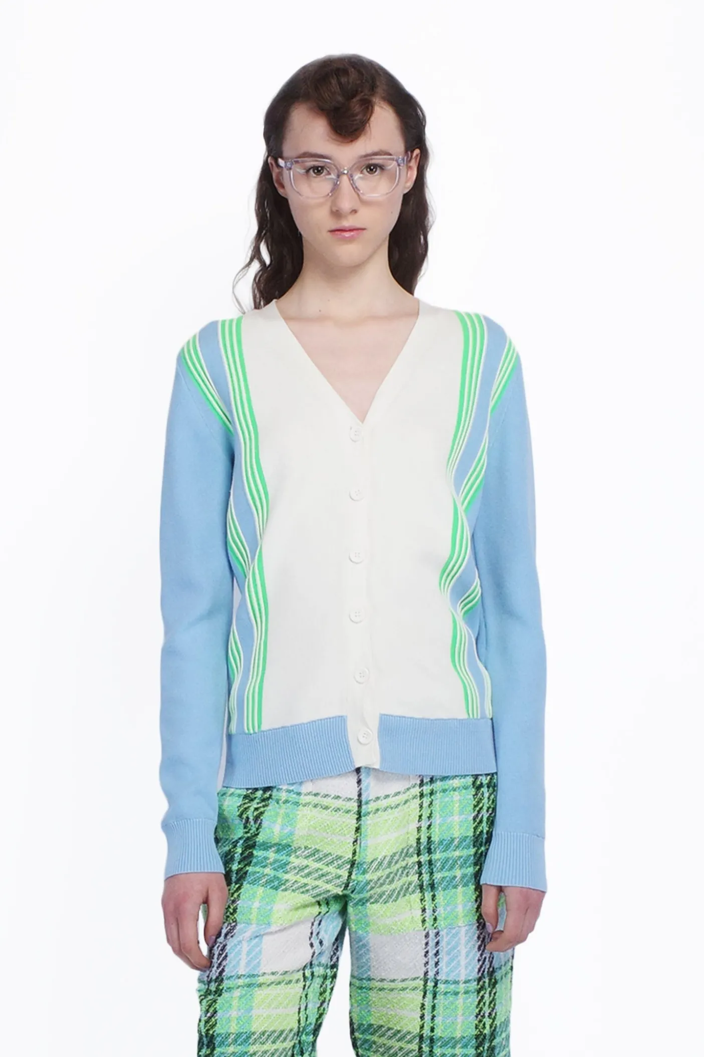 Amalfi Knit Cardigan-Baby Blue