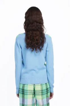 Amalfi Knit Cardigan-Baby Blue