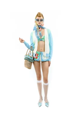 Amalfi Knit Cardigan-Baby Blue