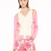 Amalfi Knit Cardigan-Pink Multi