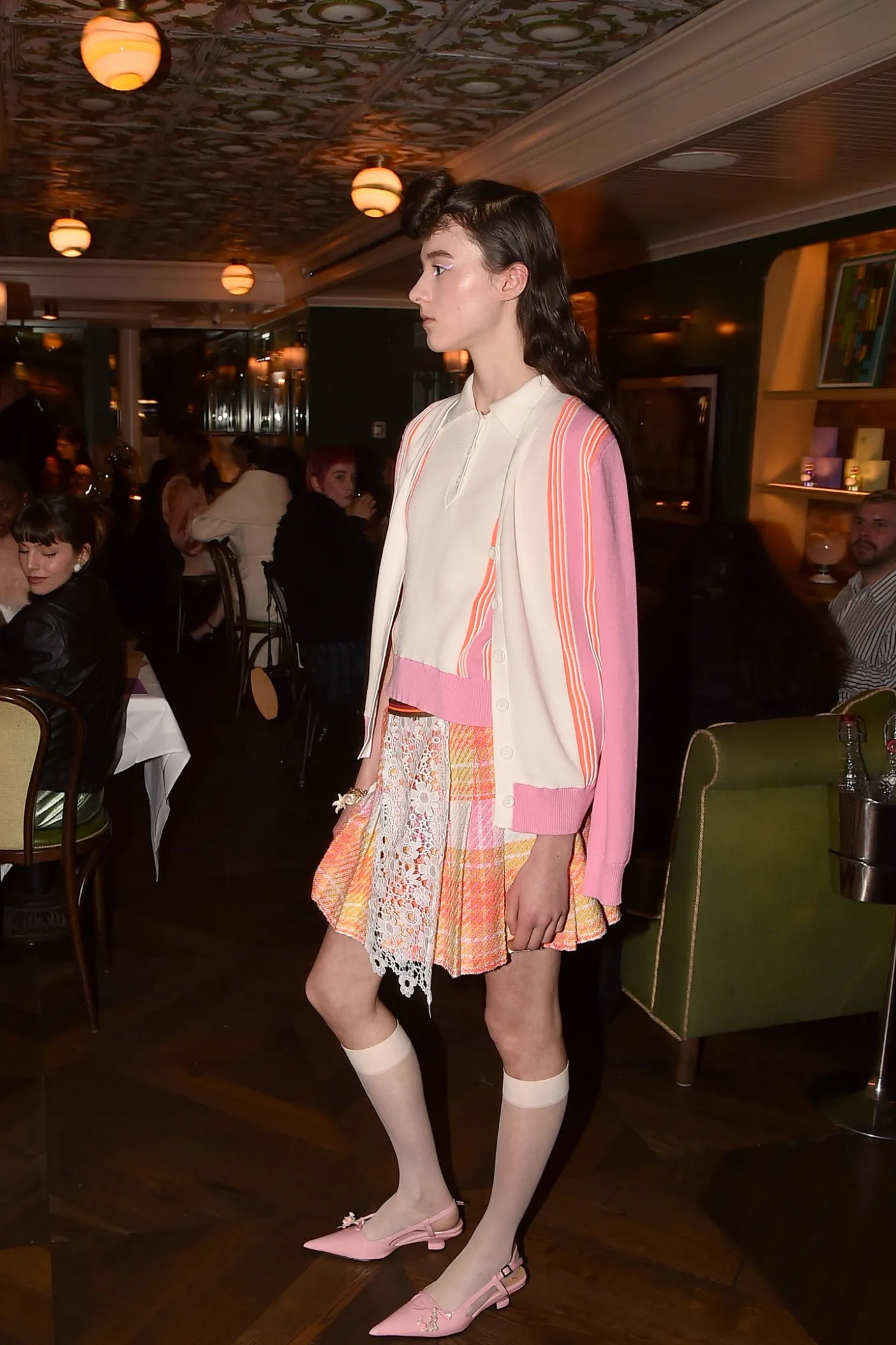 Amalfi Knit Cardigan-Pink Multi