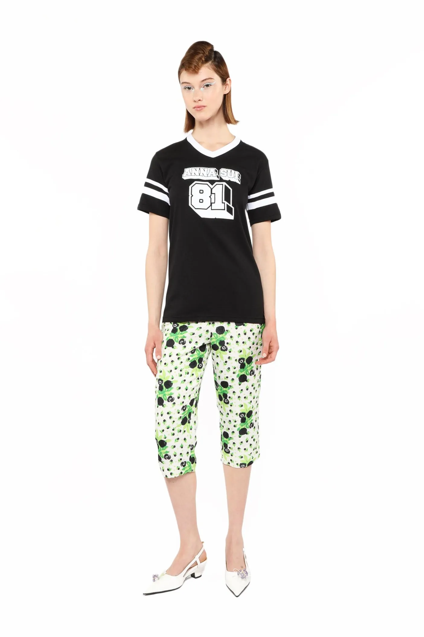 Anna Sui Logo T-Shirt Black