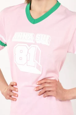 Anna Sui Logo T-Shirt Pink