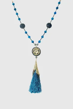 Anna Sui x Erickson Beamon Blue Tassle Necklace