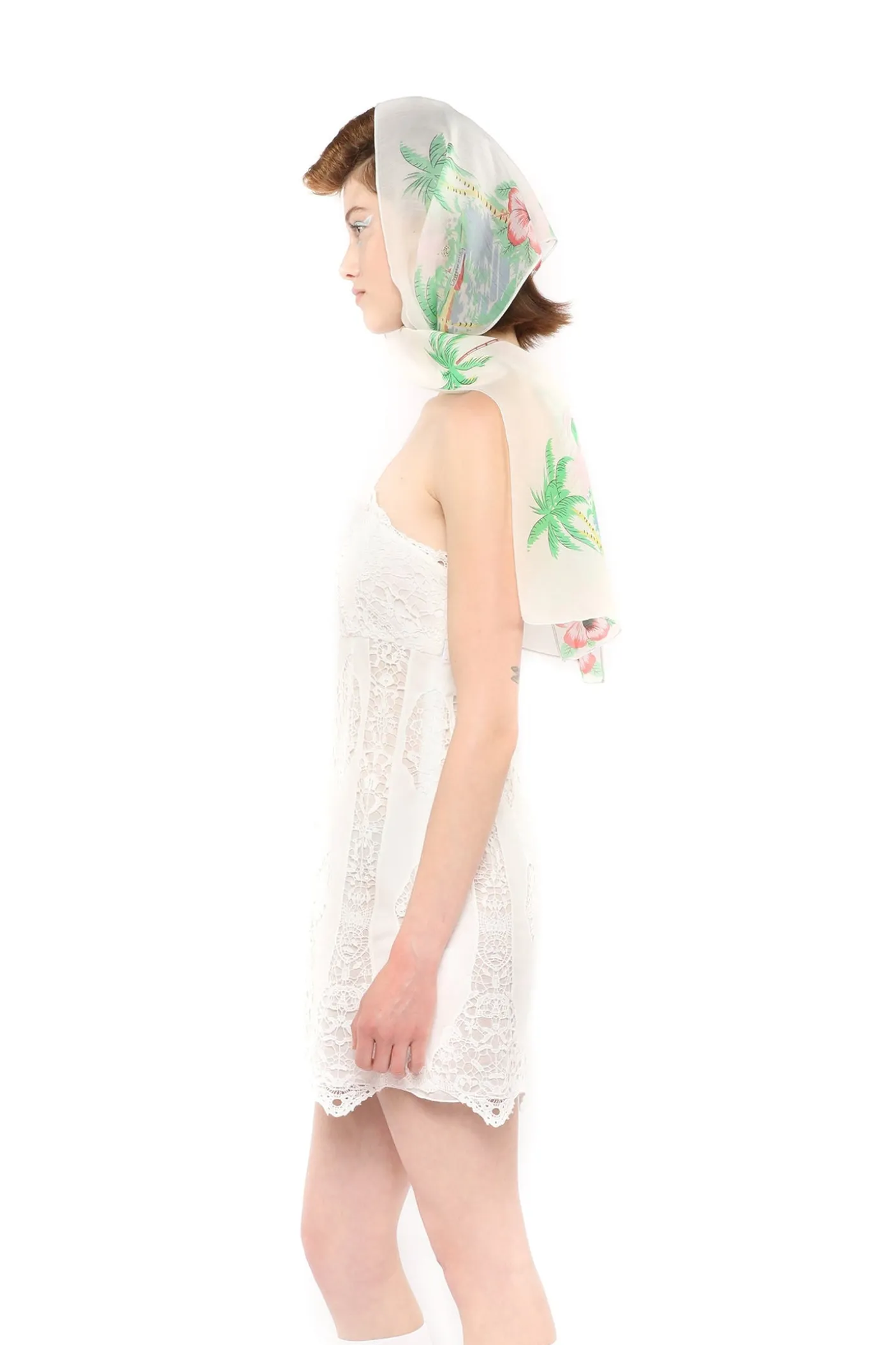 Applique Lace Combo Strapless Dress