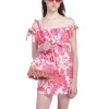 Arabesque Linen Tie Mini Dress