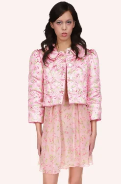 Arcadia Blossom Quilted Satin Bed Jacket