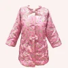 Arcadia Blossom Quilted Satin Boudoir Coat