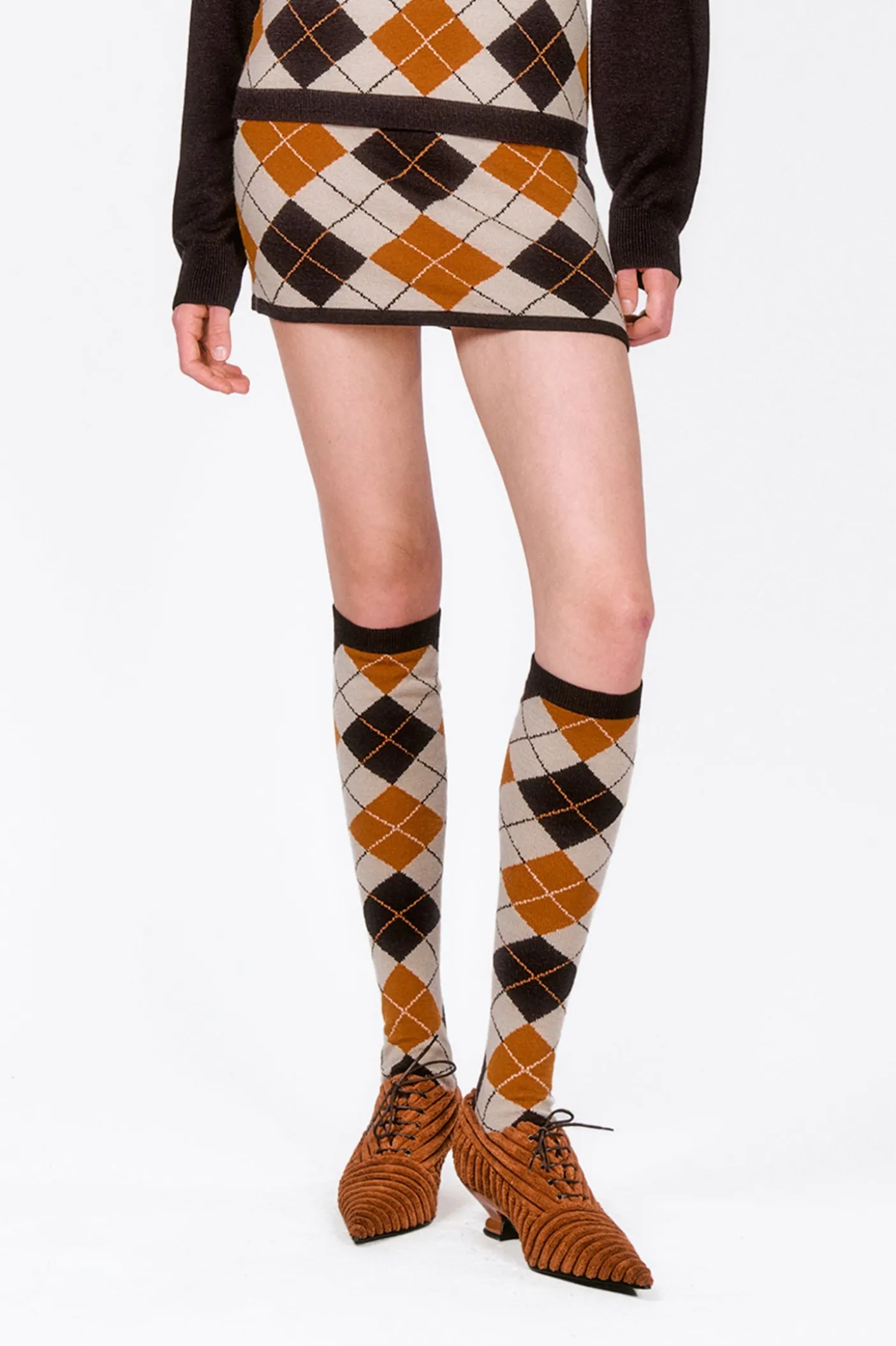 Argyle Knitwear Skirt