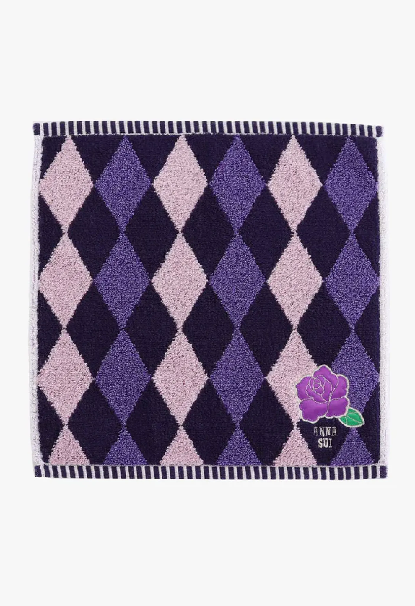 Argyle Rose Washcloth