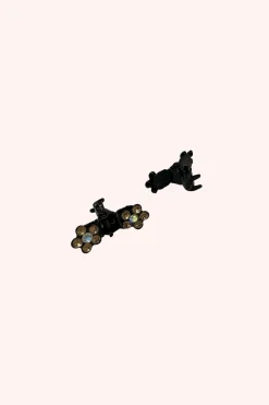 Baby Gemstone Daisy Jaw Clip Pair Gold