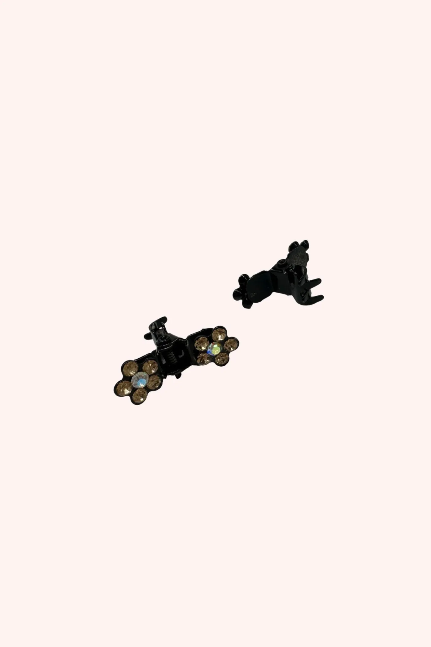 Baby Gemstone Daisy Jaw Clip Pair Gold