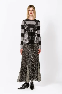 Beardsley Combo Maxi Skirt