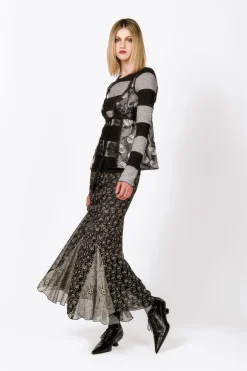 Beardsley Combo Maxi Skirt