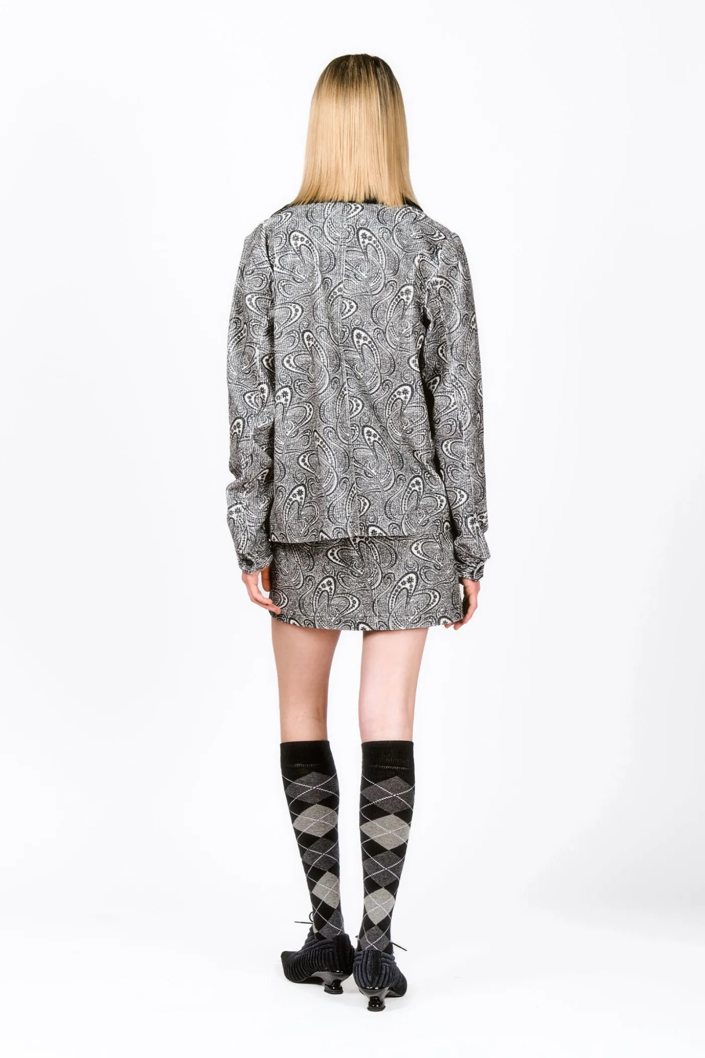 Beardsley Paisley Corduroy Skirt