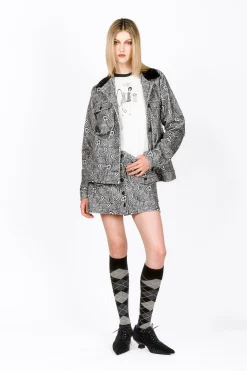 Beardsley Paisley Corduroy Skirt