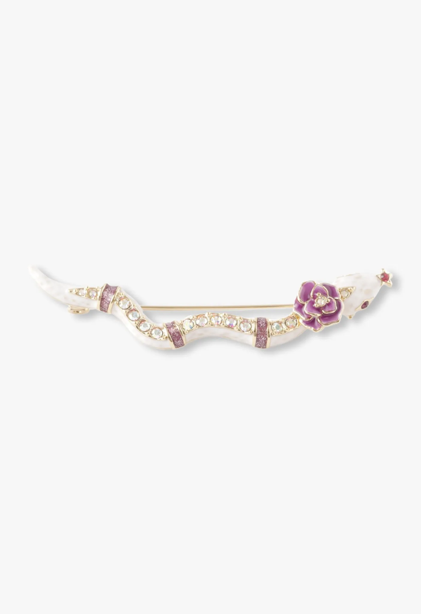 Bejeweled Snake Brooch