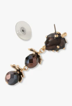 Black Berry Dangling Earrings