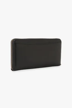 Black Retro Button Wallet