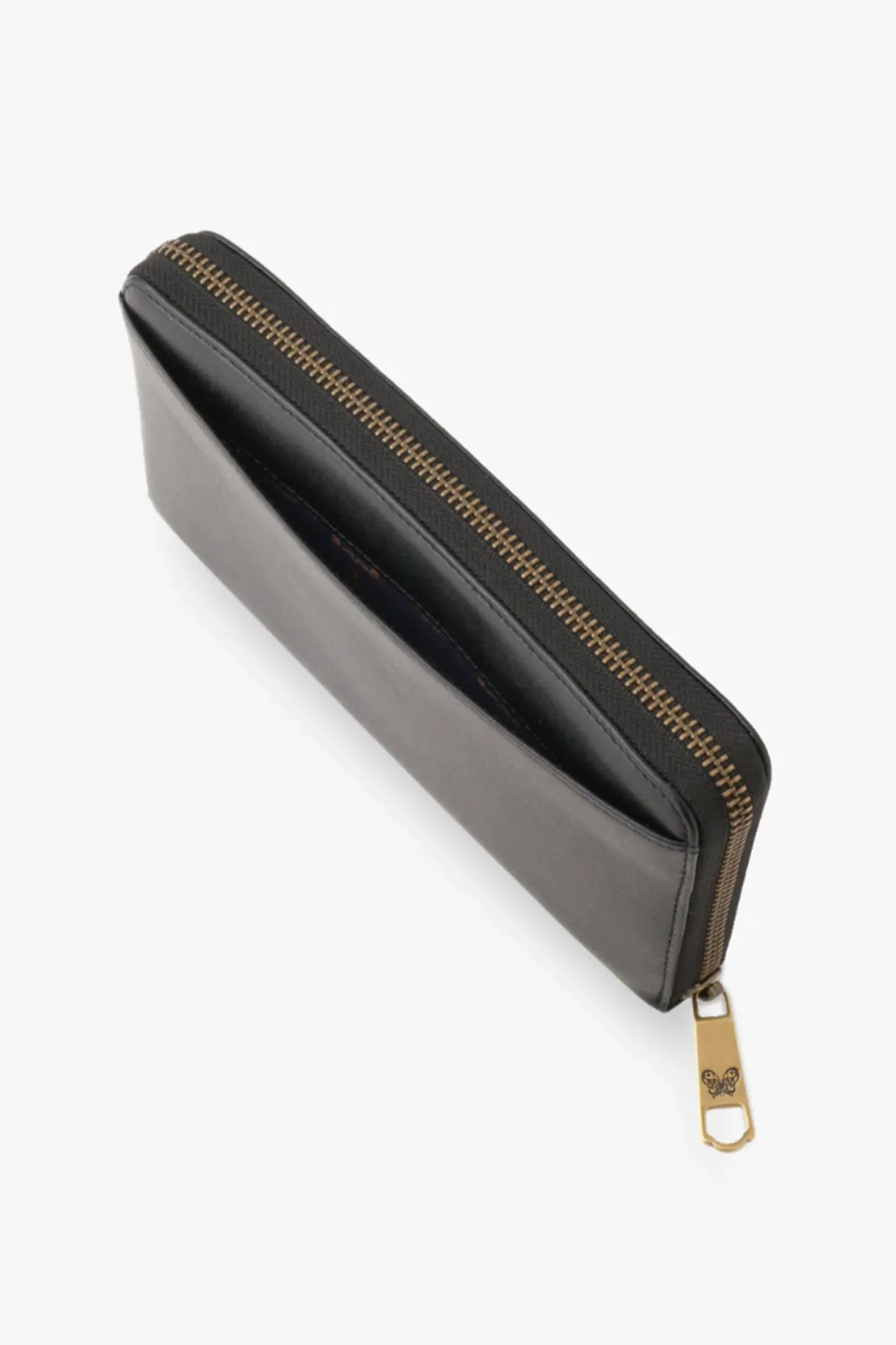 Black Retro Button Wallet