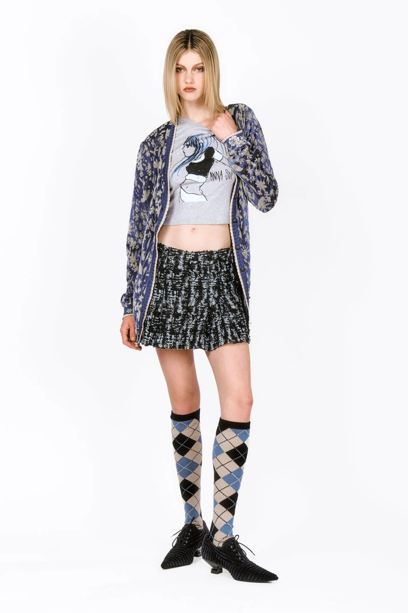 Bluebell Velour Cardigan