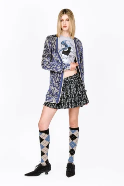 Bluebell Velour Cardigan