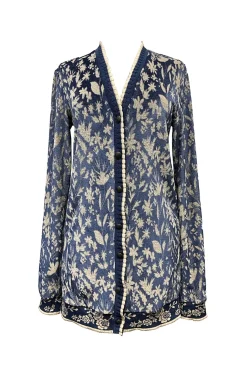 Bluebell Velour Cardigan