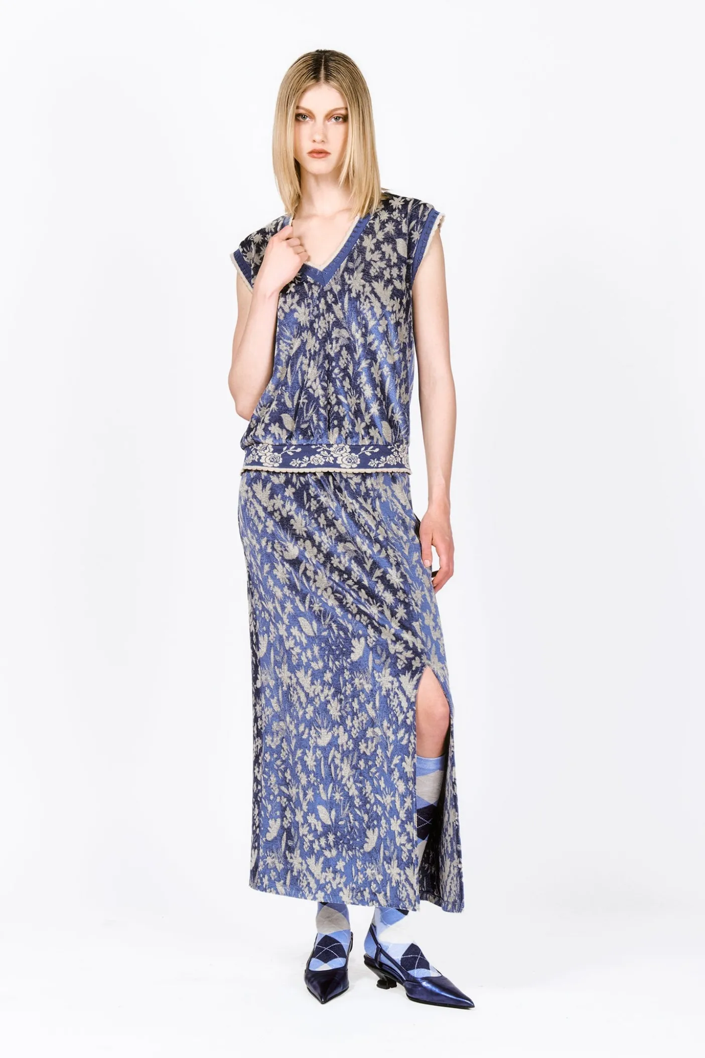 Bluebell Velour Vest