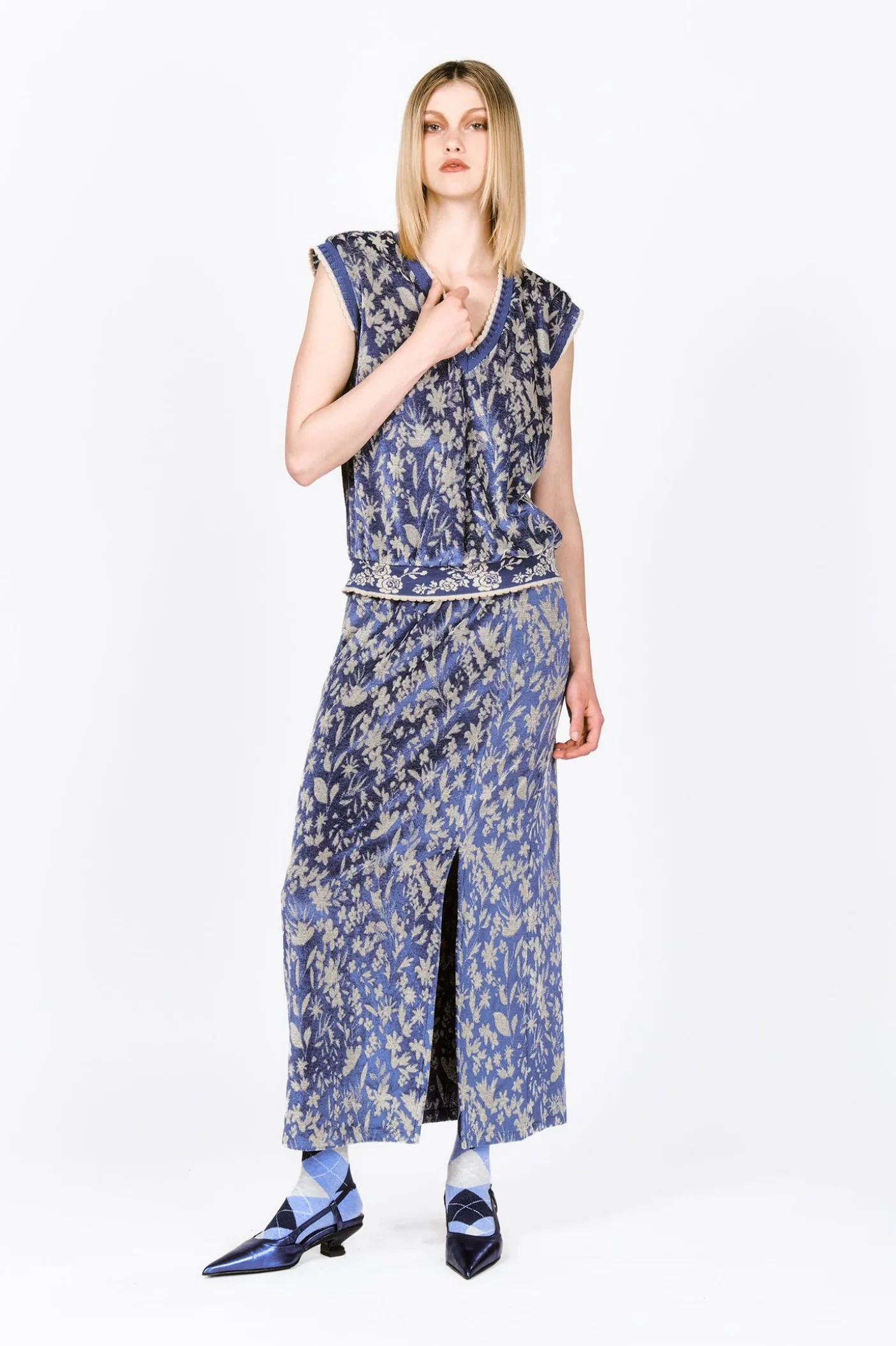 Bluebell Velour Vest
