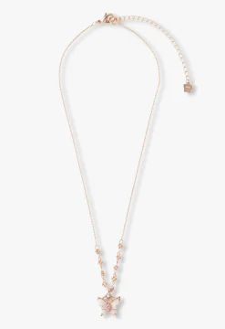 Butterfly & Rose Necklace Duo - Rose Gold