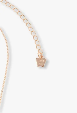 Butterfly & Rose Necklace Duo - Rose Gold