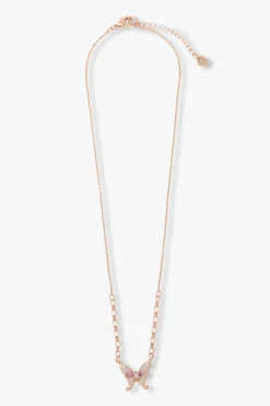 Butterfly and Moon Necklace Set