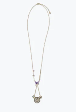 Butterfly Crescent Necklace