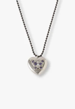 Butterfly Heart Necklace