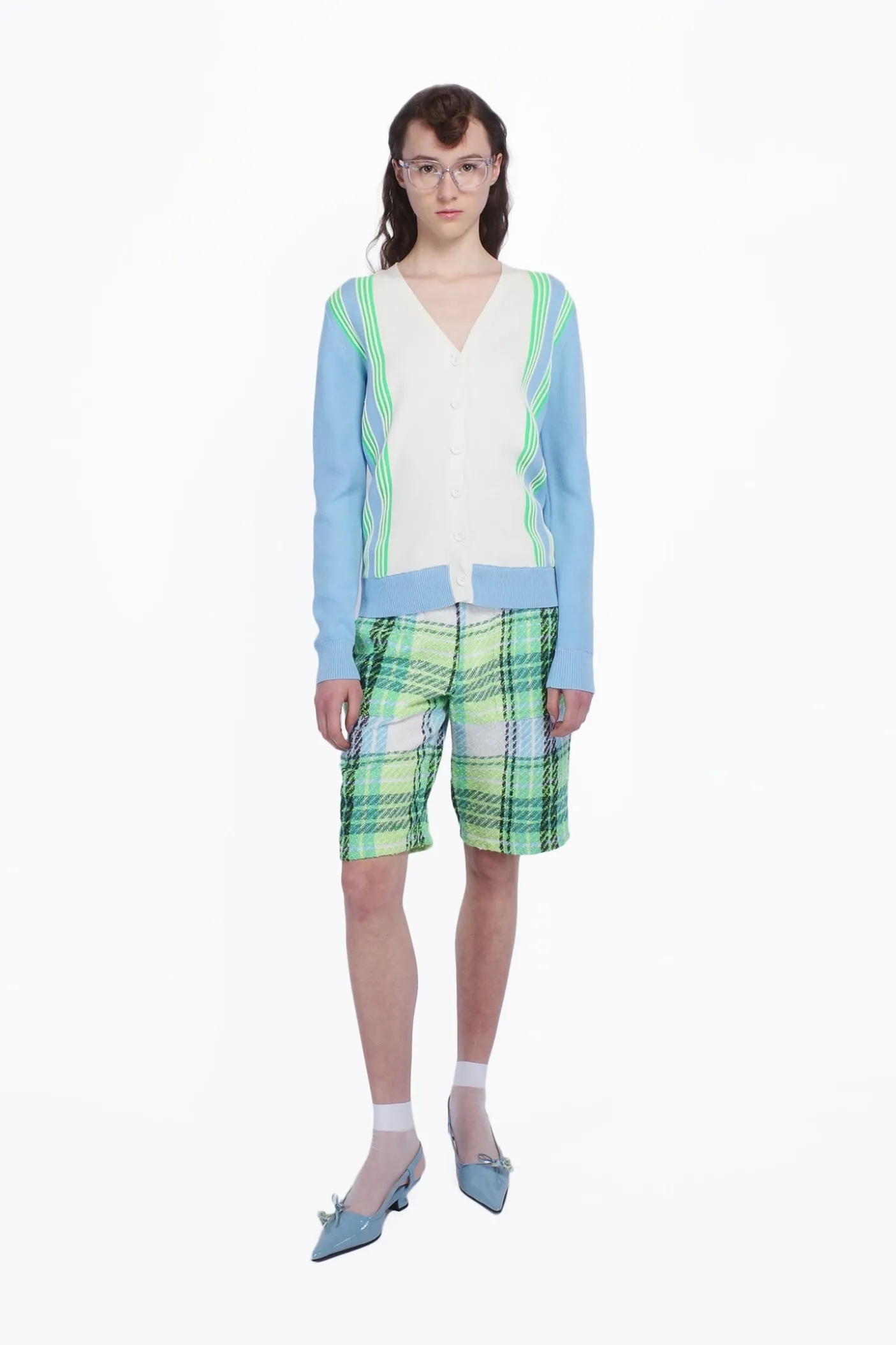 Capri Plaid Bermuda Shorts