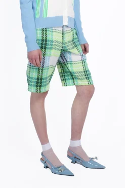 Capri Plaid Bermuda Shorts