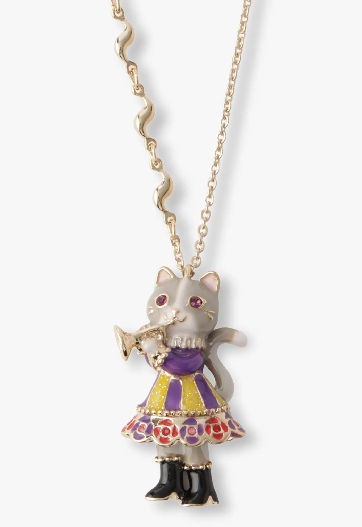 Cat Trumpet Necklace
