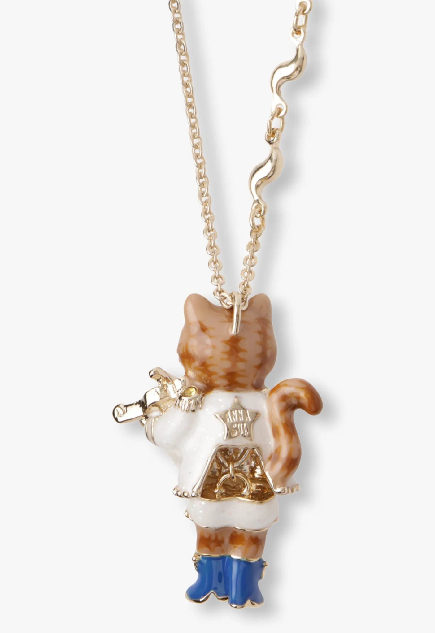 Cat Violin Necklace