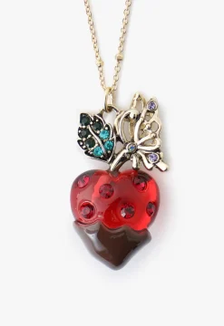 Chocolate Covered Strawberry Necklace - Red Multi
