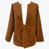 Cinnamon Faux Suede Tunic
