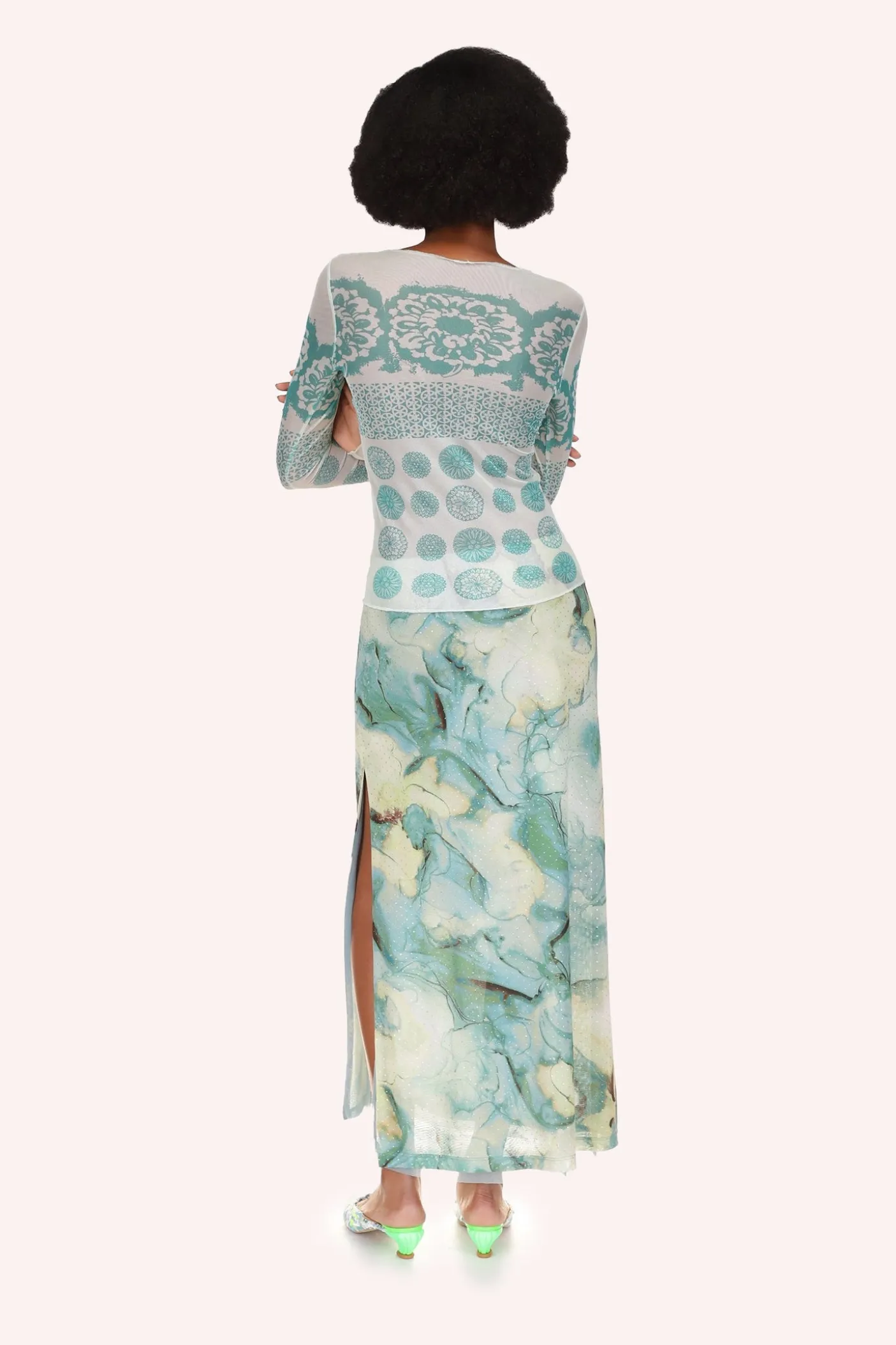 Cosmos Mesh Skirt