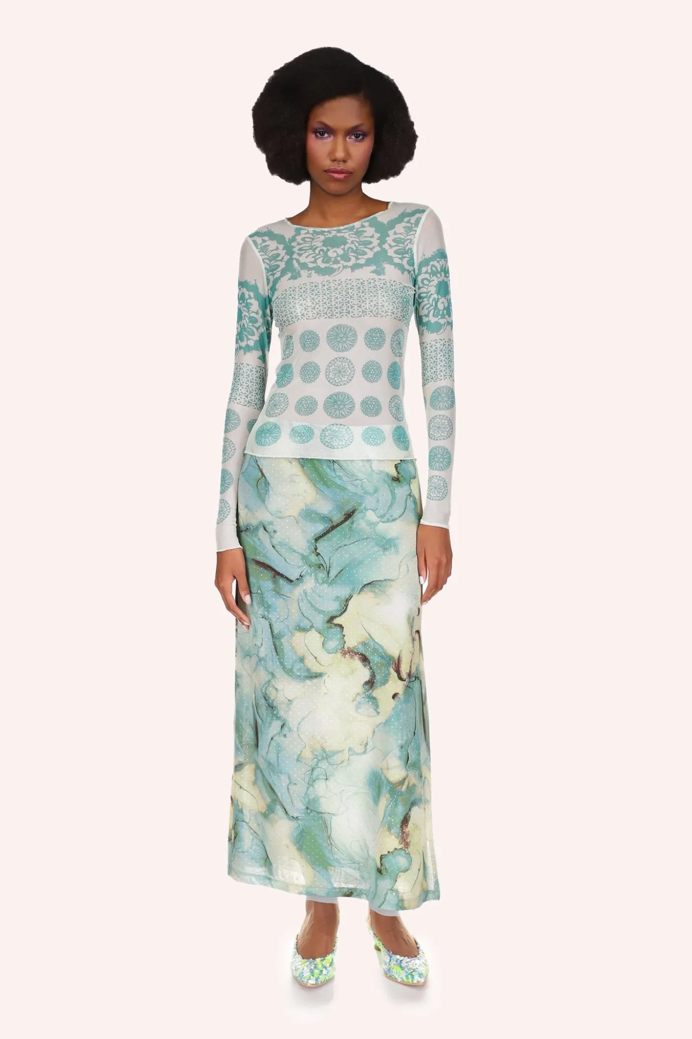 Cosmos Mesh Skirt