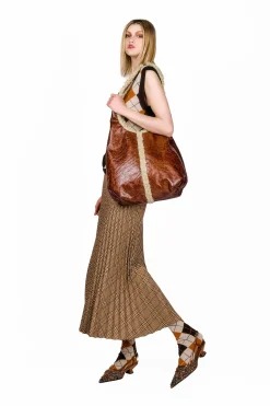 Cotswold Plaid Pleated Maxi Skirt