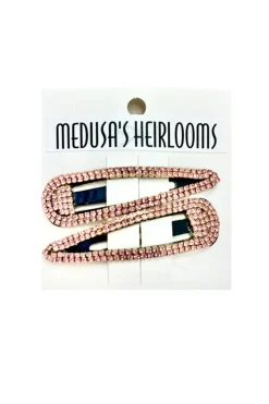 Crystal Snap Clip Pink