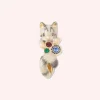 Curled & Cozy Cat Ring - Grey Multi