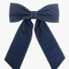 Denim Bow Hair Clip