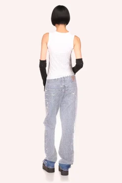 Diamond Netting Slip Dress