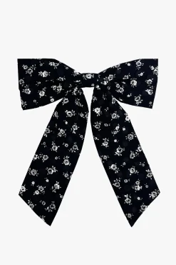 Ditsy Dot Chiffon Bow Hair Clip