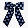 Dot Chiffon Bow Hair Clip
