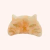Etched Large Cat Jaw Clip Soft Coral